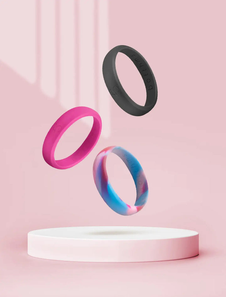 botthms ladies active and flow silicone rings