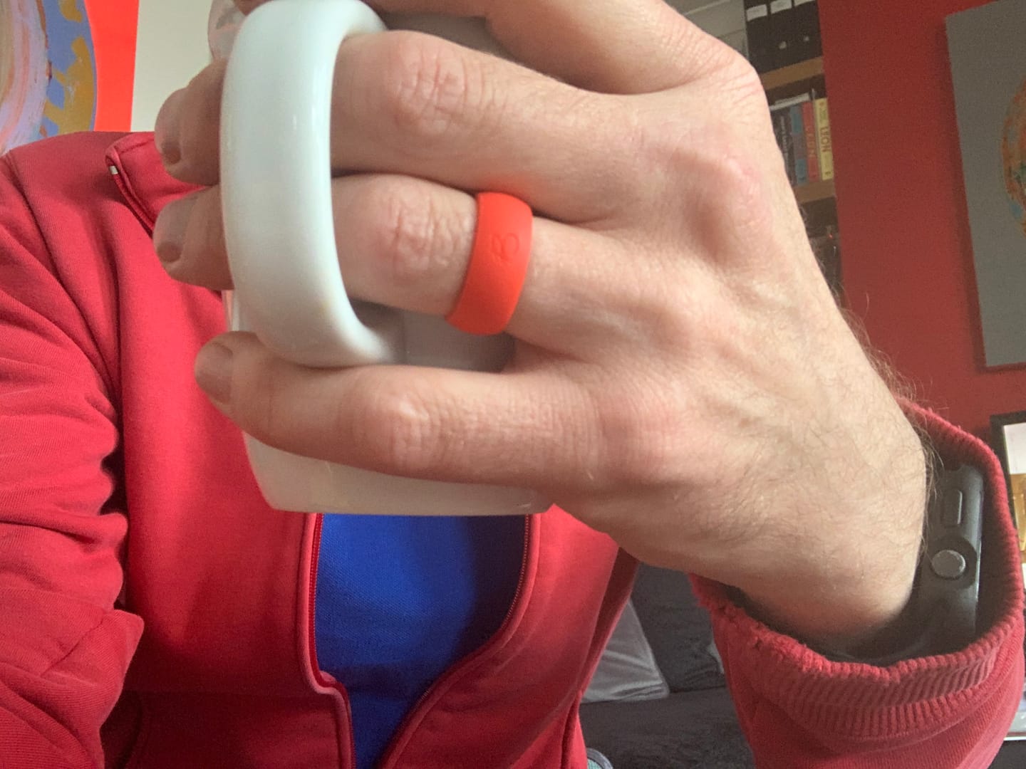 BOTTHMS RED ACTIVE SILICONE RING