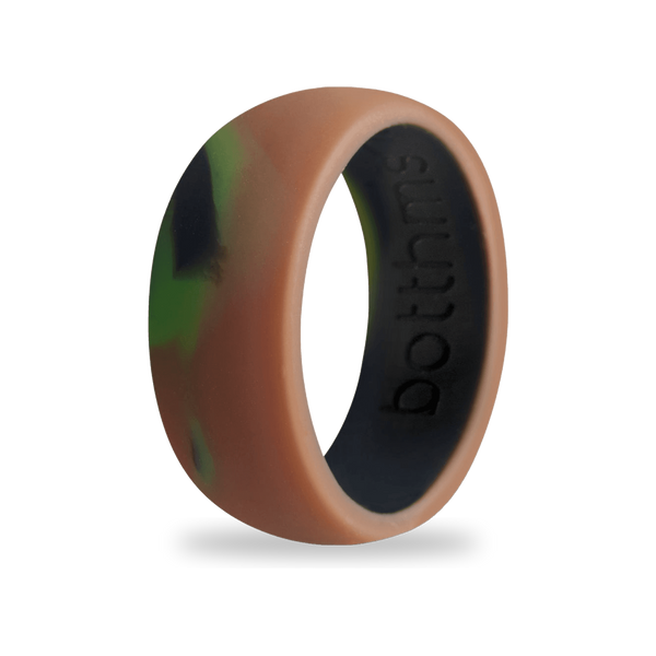botthms Army Green Silicone Ring