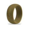 Camo Green Silicone Ring for Men, 8.7mm Olive Band