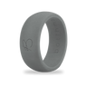 Charcoal Silicone Ring for Men, Dark Grey Wedding Band