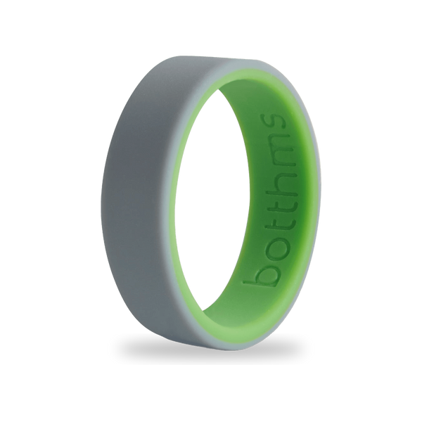 botthms Double Green Silicone Ring