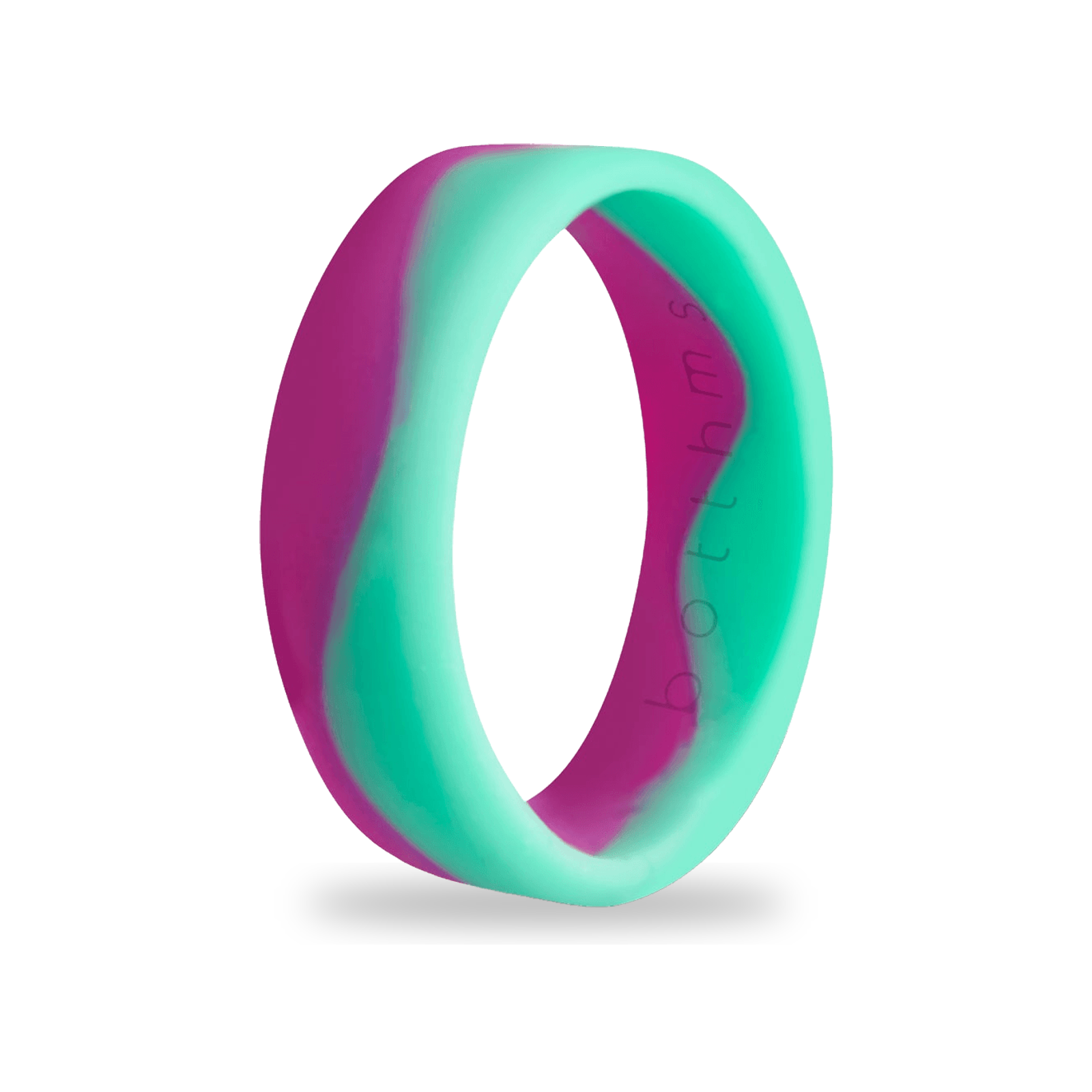 Green & Purple Silicone Ring for Women, Flow Band