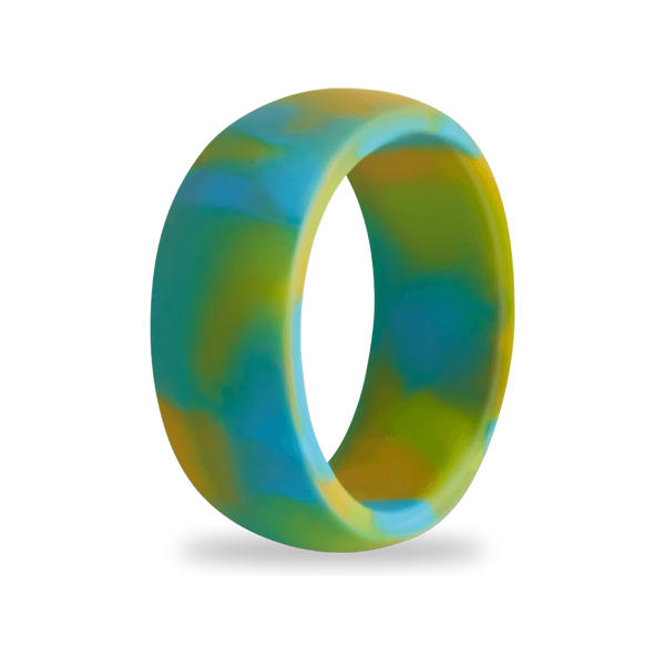 botthms Green Yellow Flow Silicone Ring