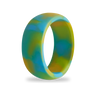 Green & Yellow Camo Silicone Ring for Men