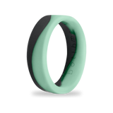 Mint & Black Silicone Ring for Women, Flow Band