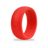Red Silicone Ring for Men, 8.7mm Rubber Wedding Band