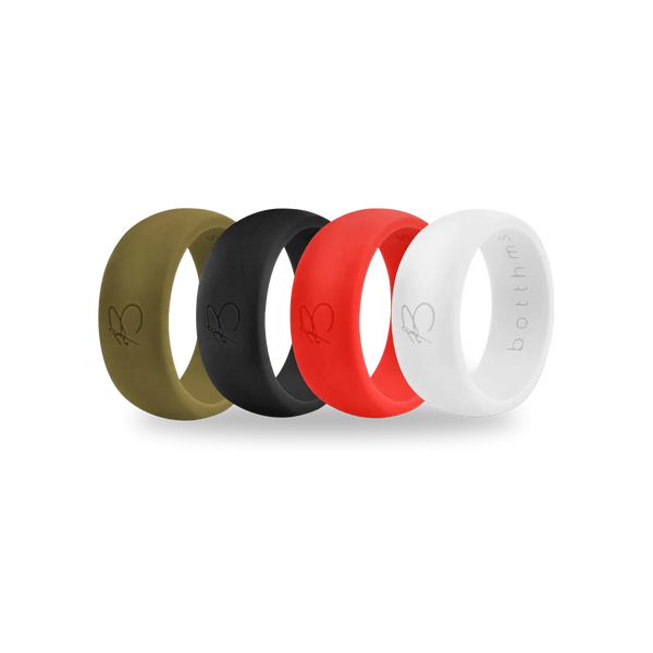 botthms Silicone Rings Combo Pack 4