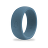 Teal Blue Silicone Ring for Men, 8.7mm Rubber Band