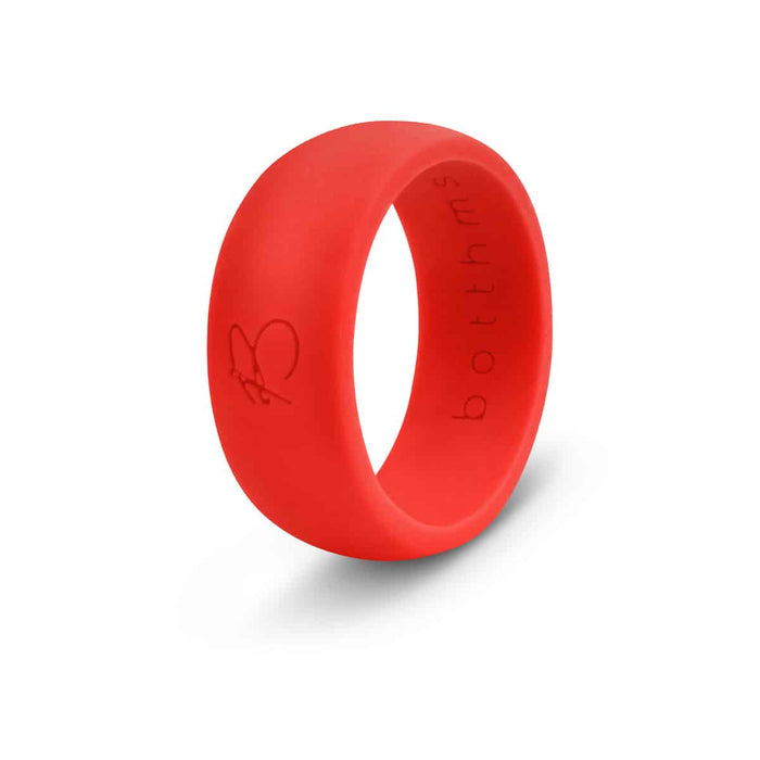 botthms Red Active Silicone Ring worn