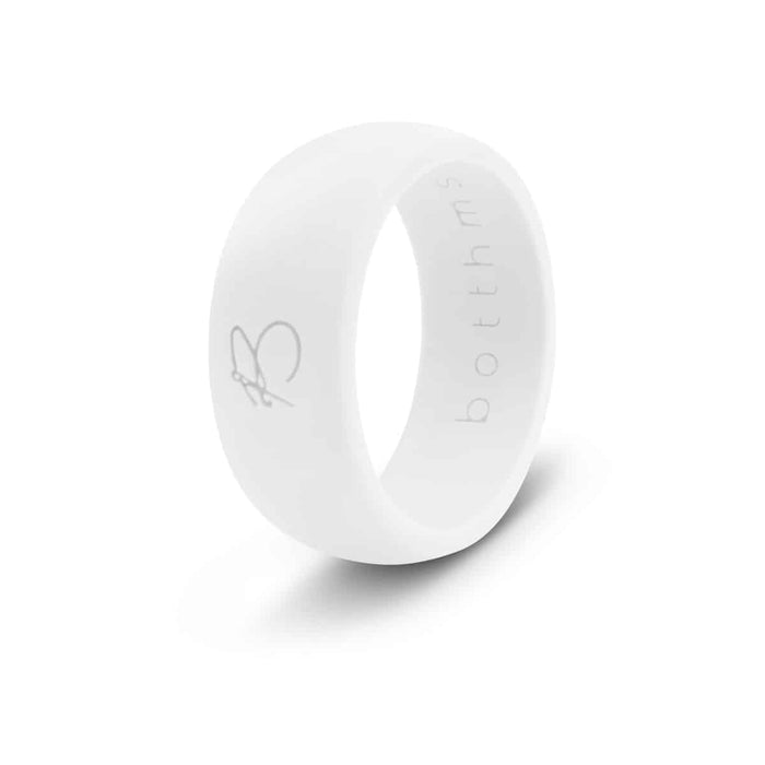 botthms White Active Silicone Ring worn