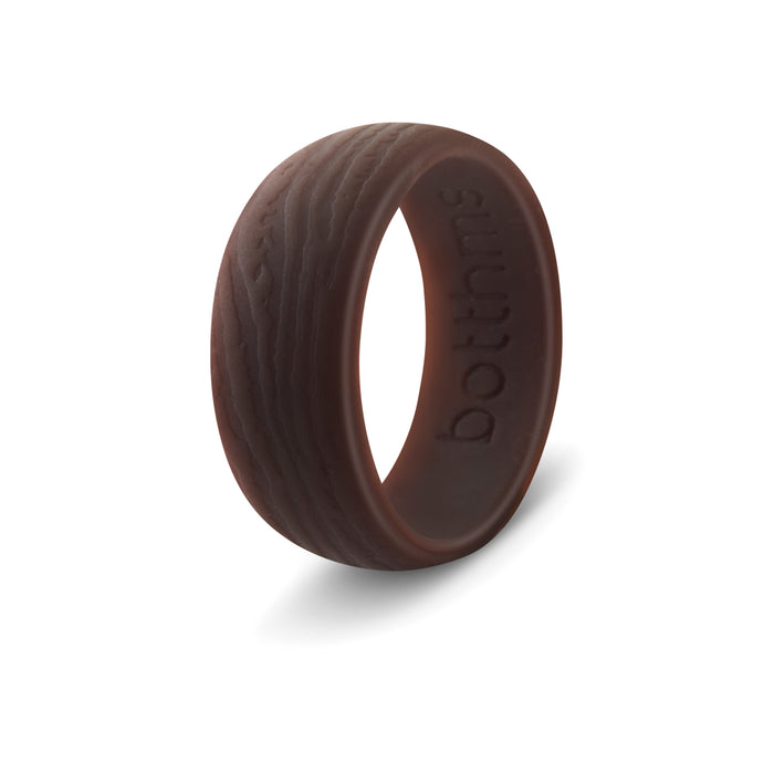 botthms Brown Tree Silicone Ring worn