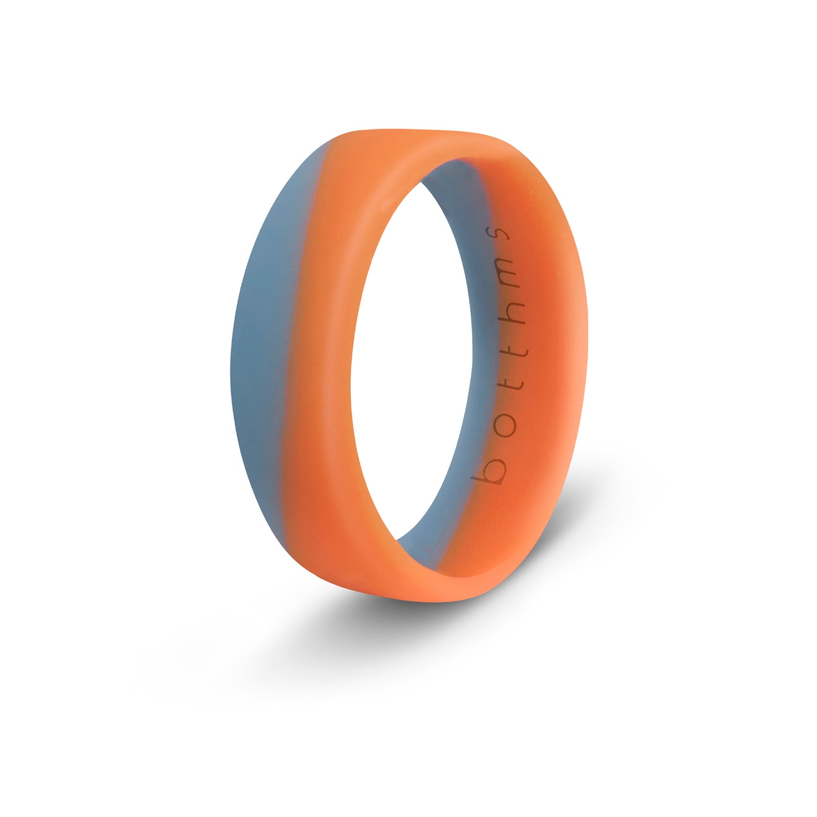 botthms Ladies Flow Orange Blue Silicone Ring